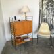 Scandinavian modular shelf with string scale
