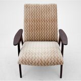 Two beige vintage armchairs, Jaroslav Šmídek for Jitona, Czechoslovakia, 1960s