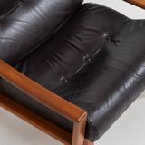 Fauteuil en cuir par Glostrup