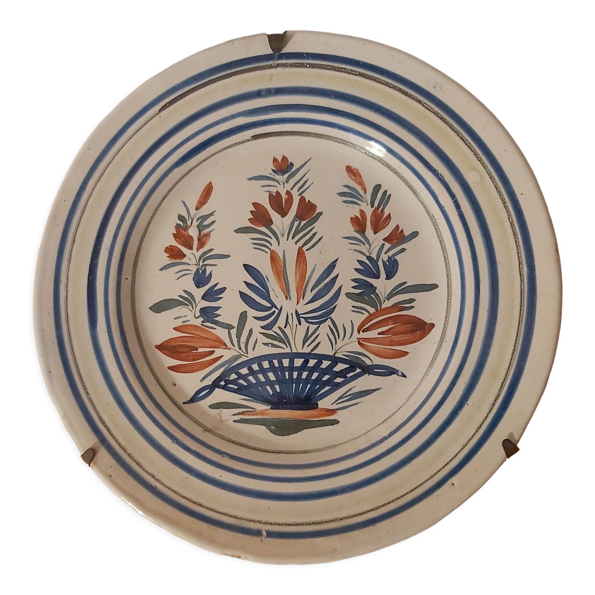 Plate manufacture Henriot / Quimper 19 th century