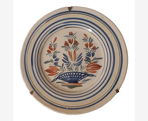 Assiette manufacture Henriot / Quimper 19 e siecle