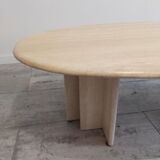 Travertine Eclipse coffee table, 1970s