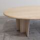 Travertine Eclipse coffee table, 1970s