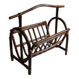 Vintage rattan magazine holder