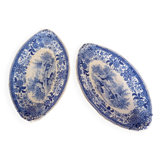 "Burgenland" blue bowls Villeroy & Boch Mettlach