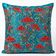 Silk Embroidered Mushroom Pattern Cushion Cover. Blue Throw Pillow Case. Traditional Accent Pillow