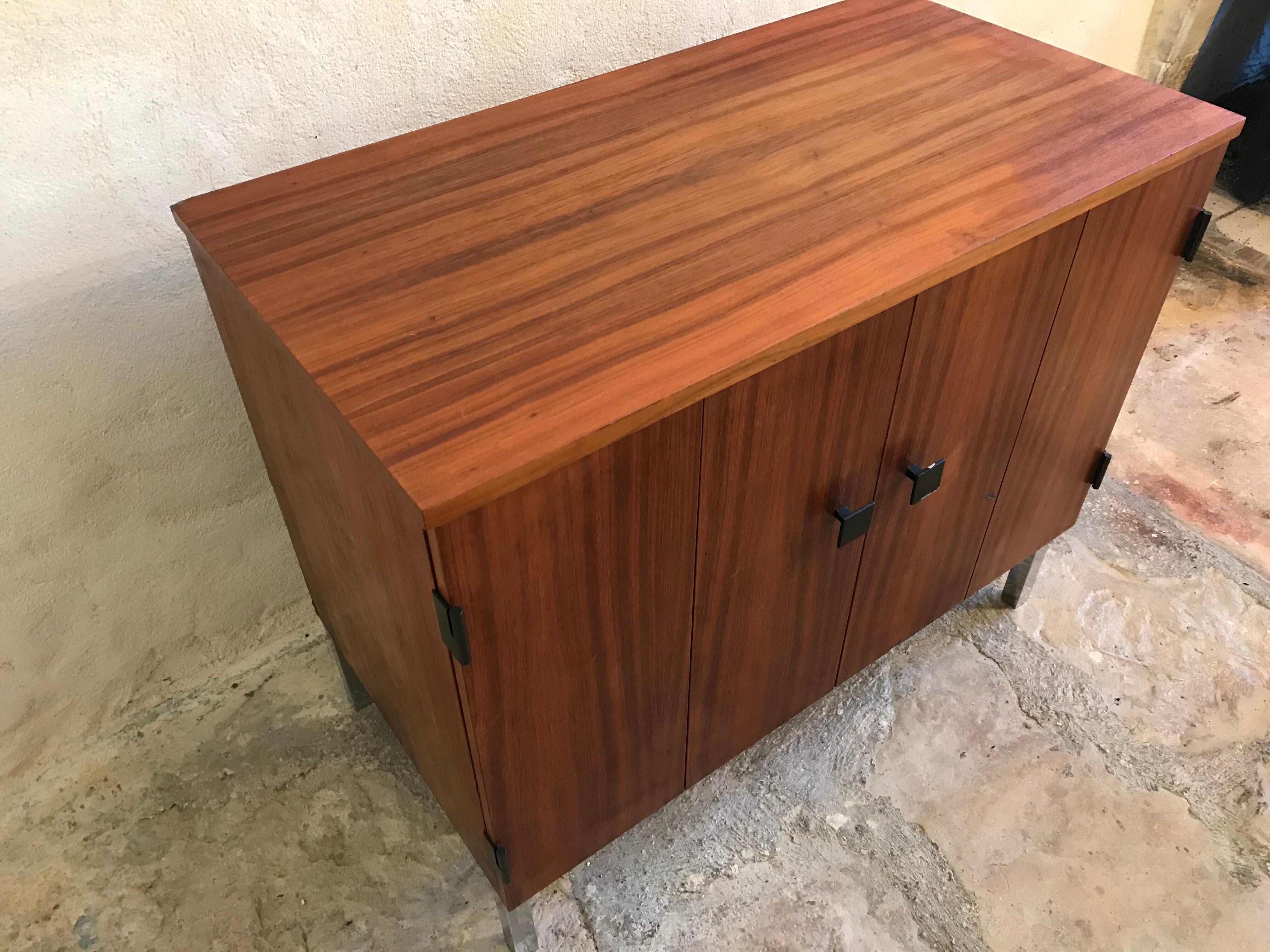 1960's vintage two-door storage unit