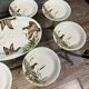 porcelain dinner service with embossed ducks