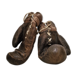Vintage leather boxing gloves