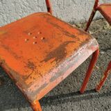 Pair of Tolix bistro chairs