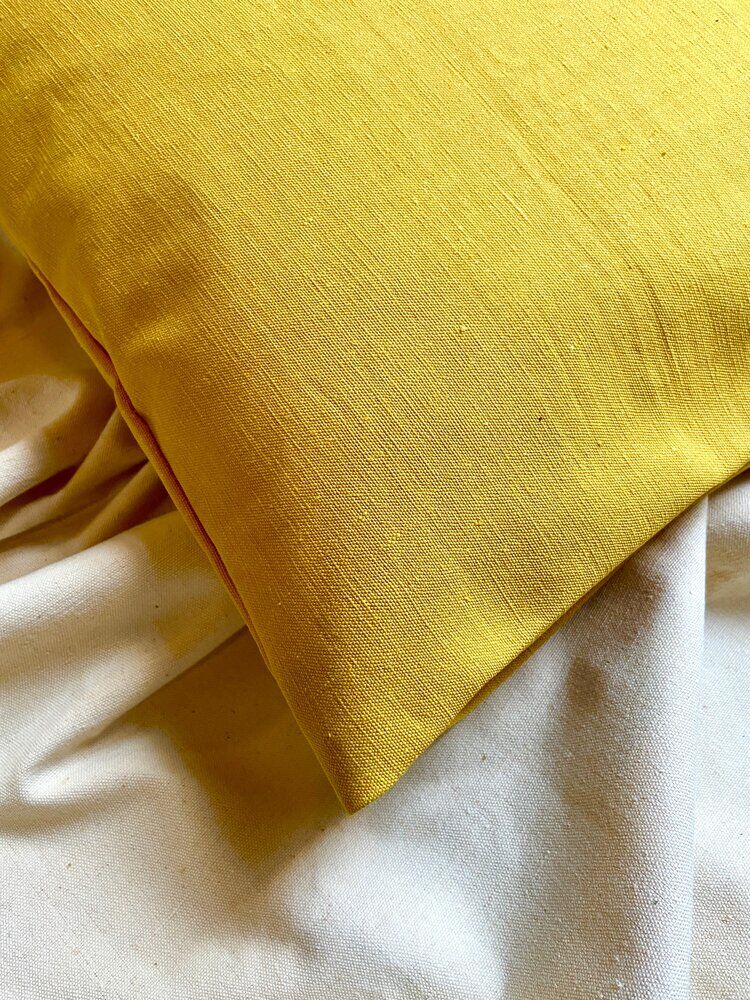 Yellow oilcloth cushion 40 cm