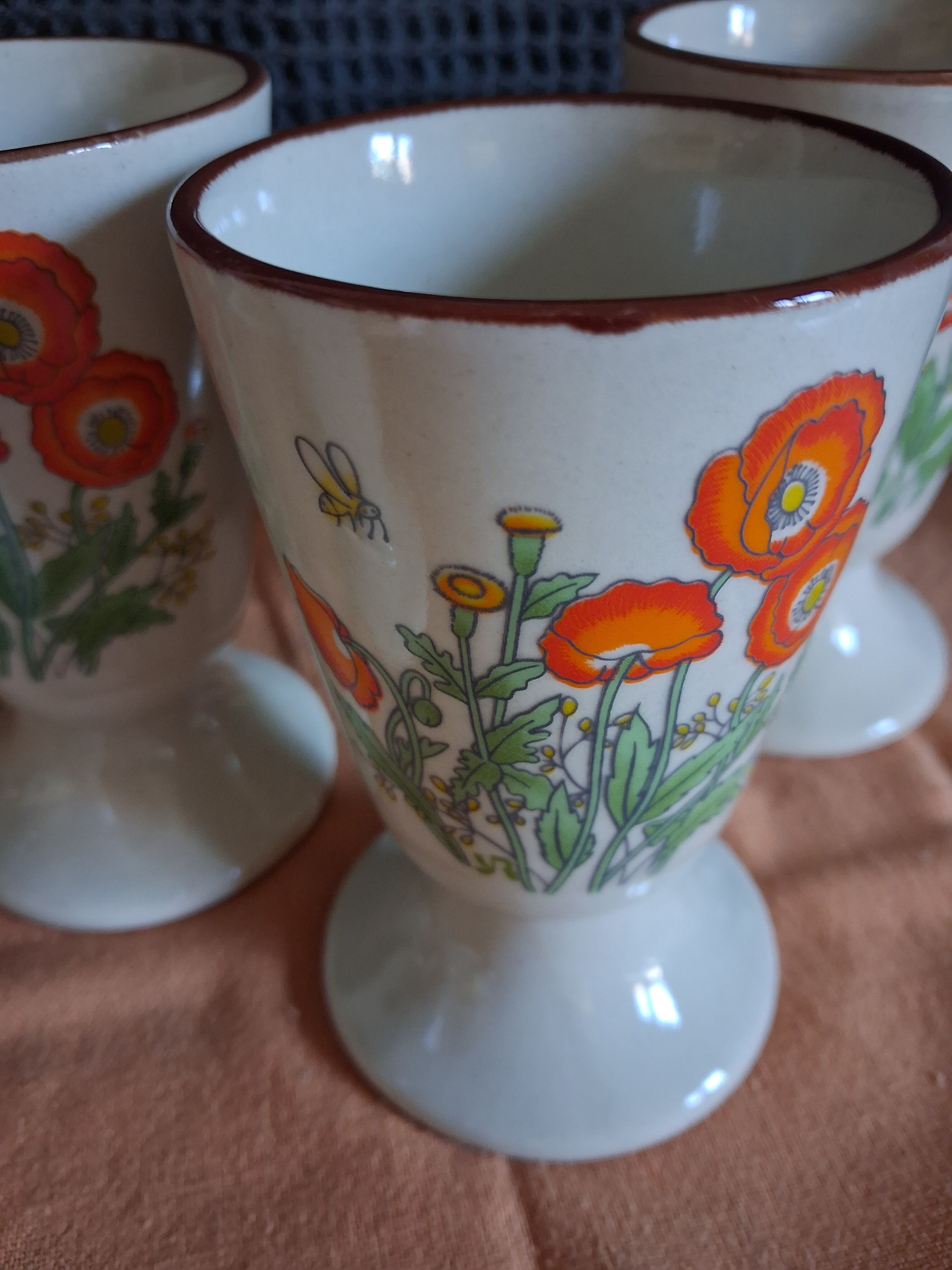 Mazagrans vintage motif floral