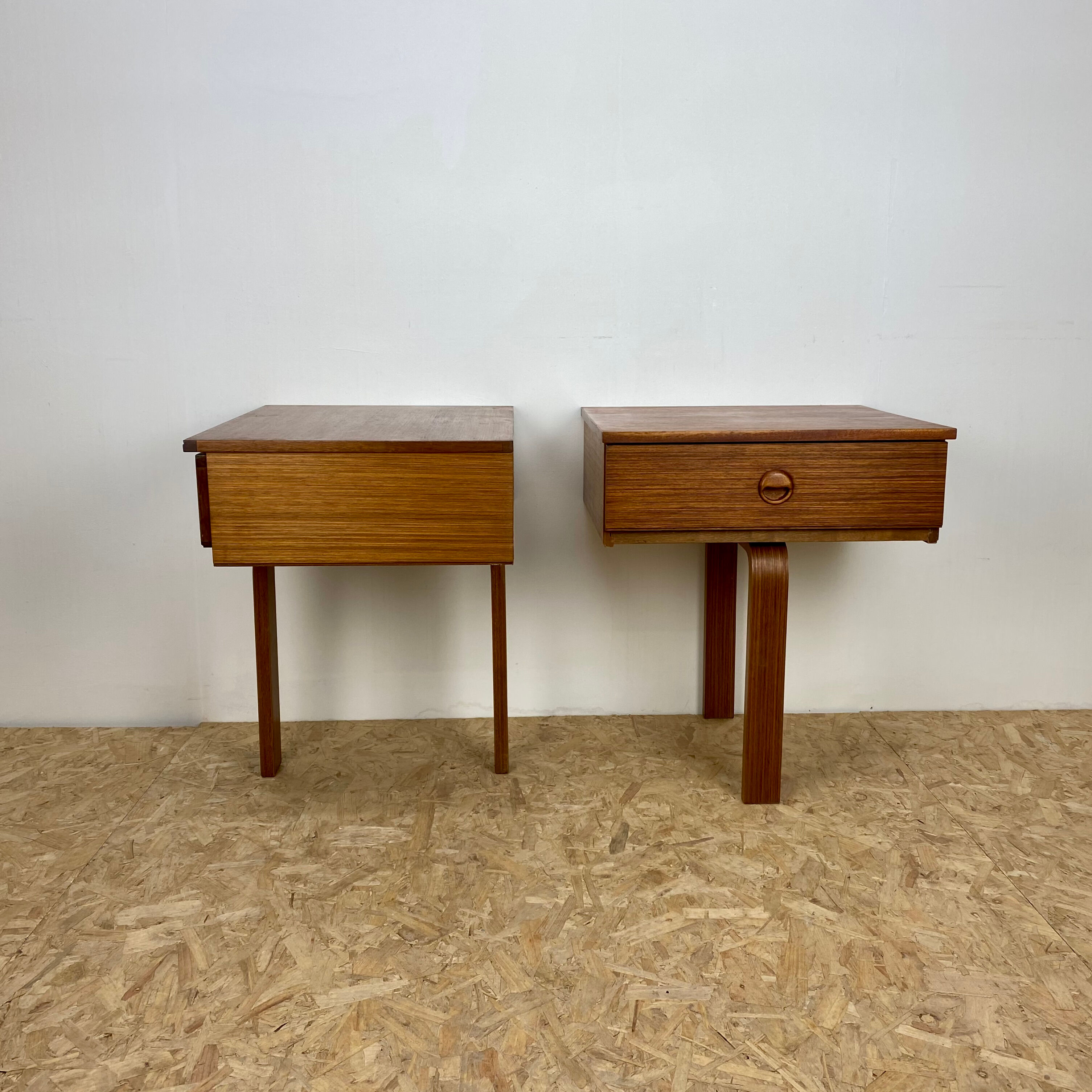 Vintage mid century bedside drawers