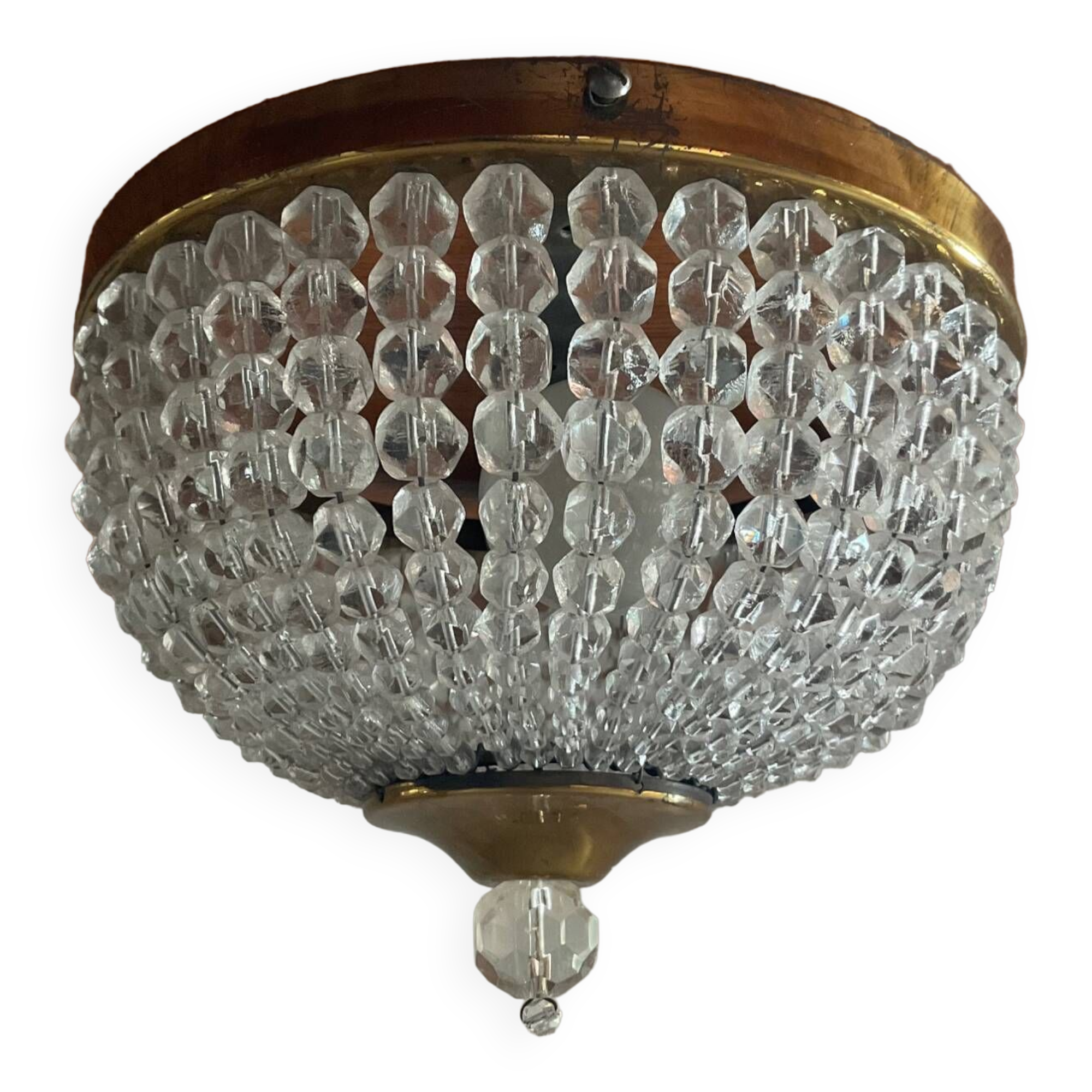 Vintage ceiling light with tassels from the 70s