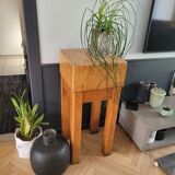 Authentic butcher's block on legs - End grain wood