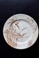 Antique Samaritaine ironstone dinner plate with water lily decoration