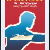 Affiche Marseillaise Messagerie Maritimes