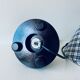 Pair of turned wooden bedside lamps