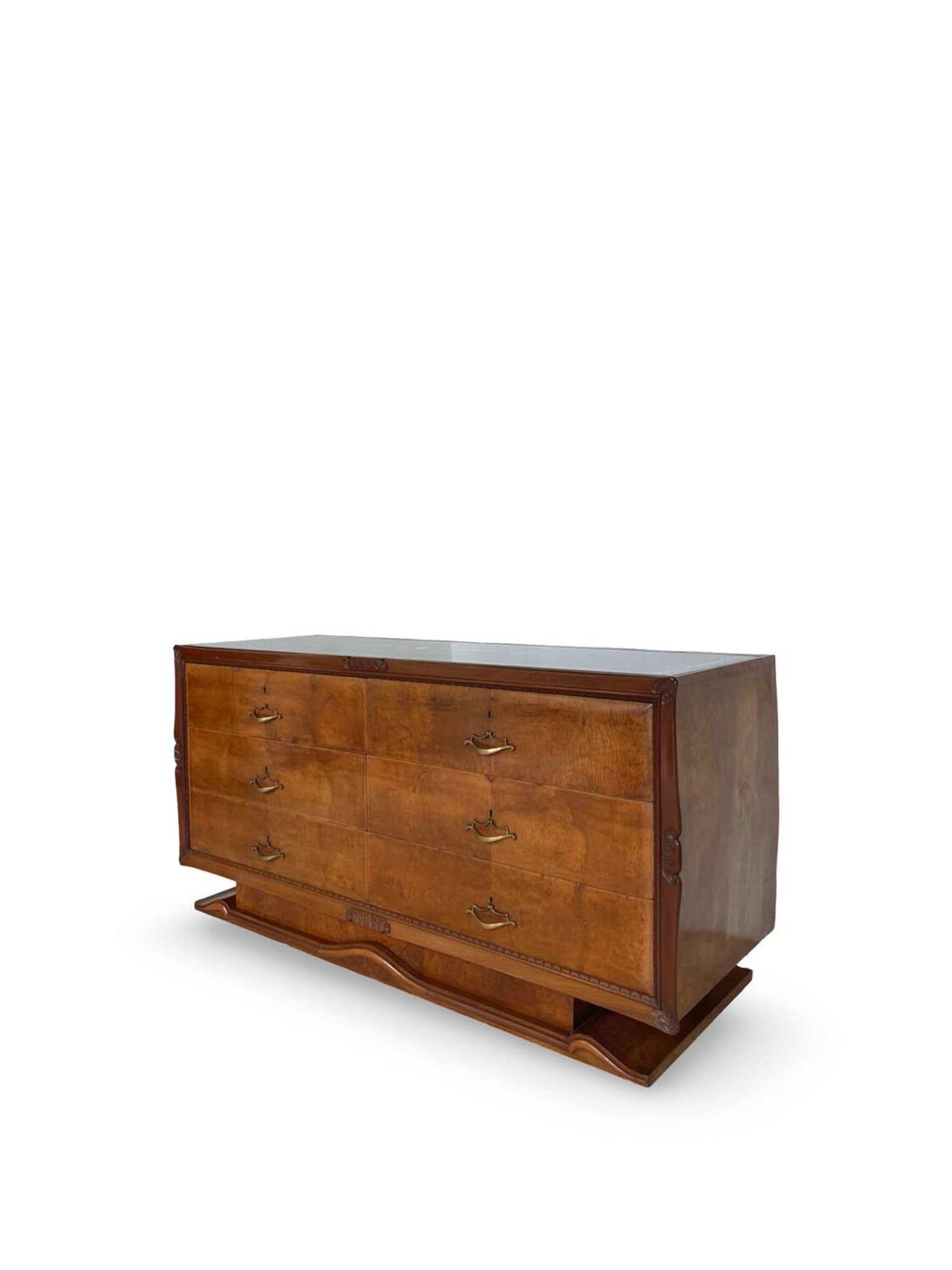 An art deco Italian chest of drawers, Italy 1950s