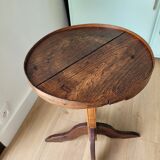 Oak pedestal table