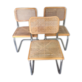 Set of Cesca B32 chairs by Marcel Breuer