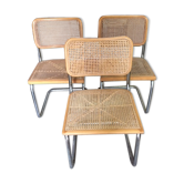 Set of Cesca B32 chairs by Marcel Breuer