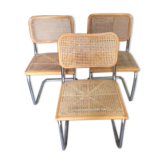 Set of Cesca B32 chairs by Marcel Breuer