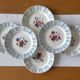 6 large flat antique plates in Sarreguemines earthenware