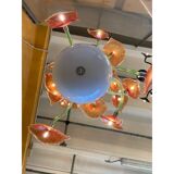 Contemporary flowers murano glass cascade chandelier