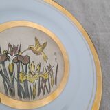 Collectible plate "Chokin's art" gold 24 K, made in Japan, vintage