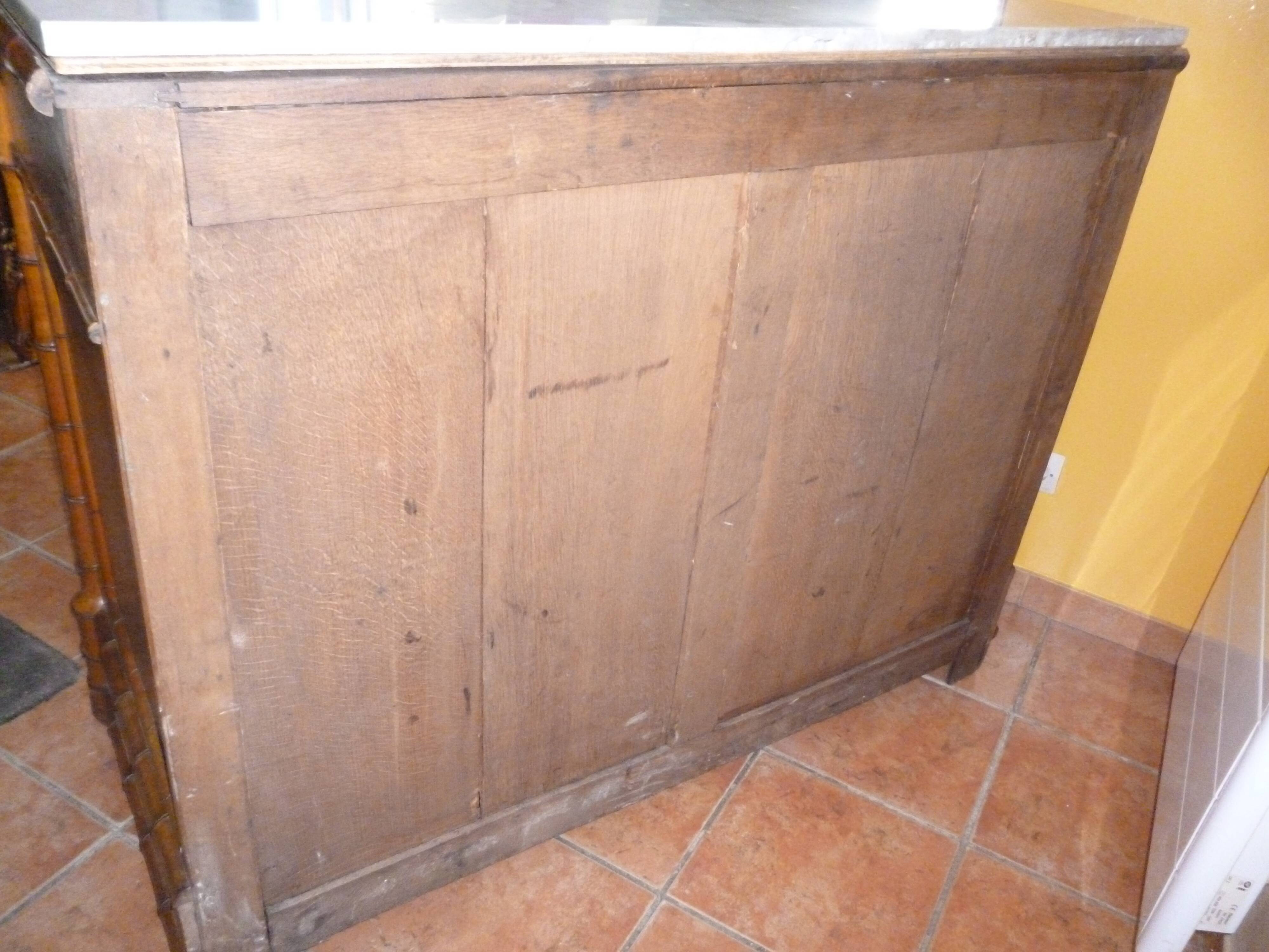 19th century faux bamboo dresser of Maison L Simon rue de Rivoli Paris