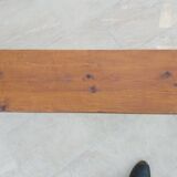 Former pair of pine benches 2m10