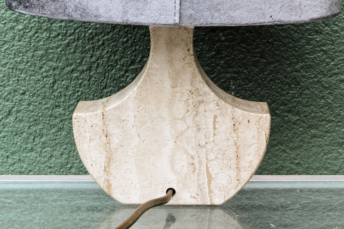 Travertine lamp, Fratelli Mannelli, Italy
