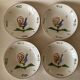 12 soup plates with calottes, Rooster La Rochelle decor, 18th century copy