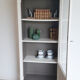 Patinated library showcase