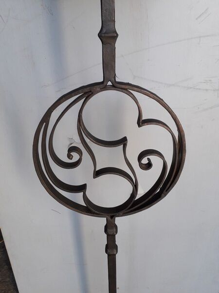 Lamppost wrought iron ep 1930/40 art deco