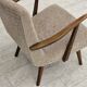 1960s, Danish armchair, furniture wool, beech wood.