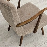 1960s, Danish armchair, furniture wool, beech wood.
