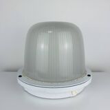 Holophane industrial porthole ceiling light, wall light, 1960s