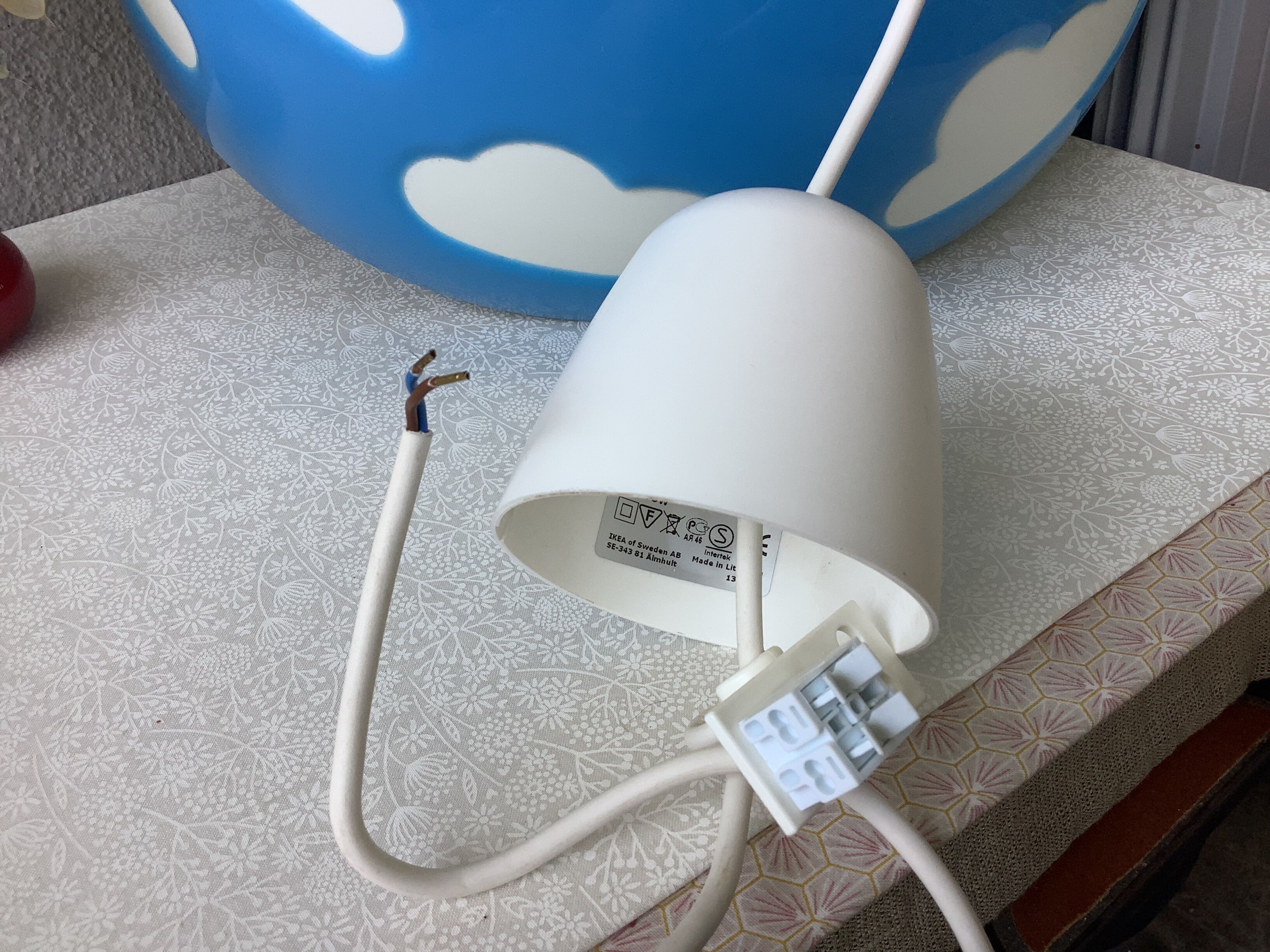 Skojig pendant lamp blue design Henrik Preutz for ikea