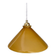 Suspension lampshade in yellow and white opaline