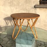 Vintage rattan coffee table