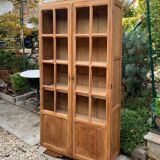 Art Deco Parisian glass-fronted wardrobe, demountable