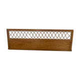 Wooden and rattan headboard