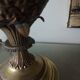 Lampe ananas en laiton doré