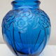Vase art déco bleu