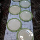 6 Mintons flat plates