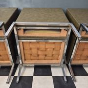 Ensemble suite de 3 chauffeuses fauteuils Vintage