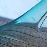 Coupe en verre ambré et vert