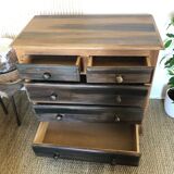 Solid pine chest of drawers